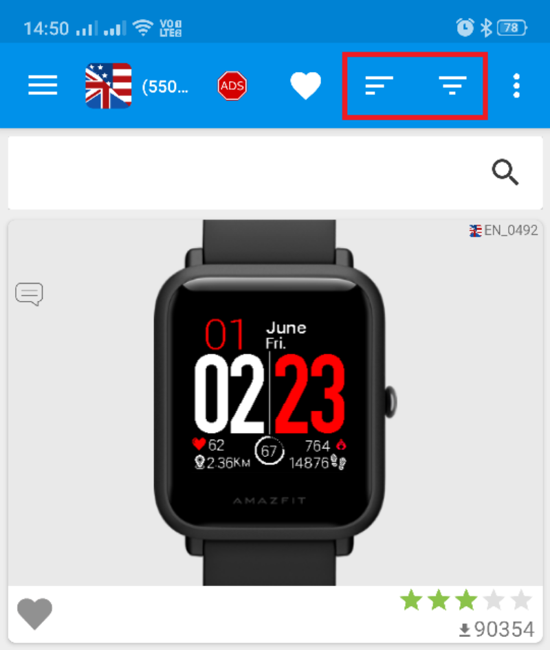 Amazfit Bipのウォッチフェイス変更方法