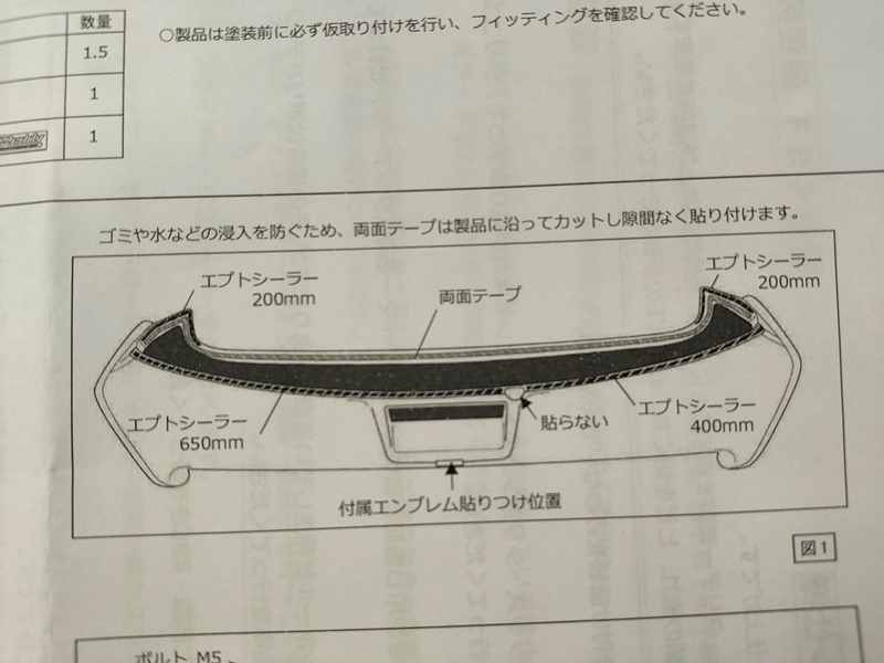 GReddy エアロキット リアウィングスポイラー ZC33S　取説