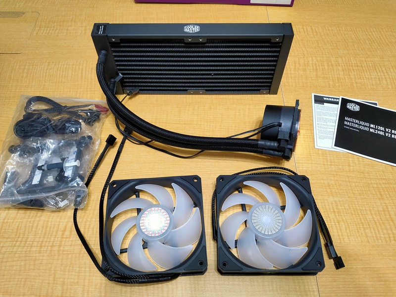 Cooler Master MasterLiquid ML240L V2 RGB 簡易水冷CPUクーラー MLW-D24M-A18PC-R2 FN1401