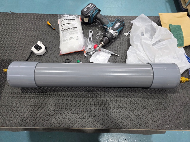 自作軟水器 完成
