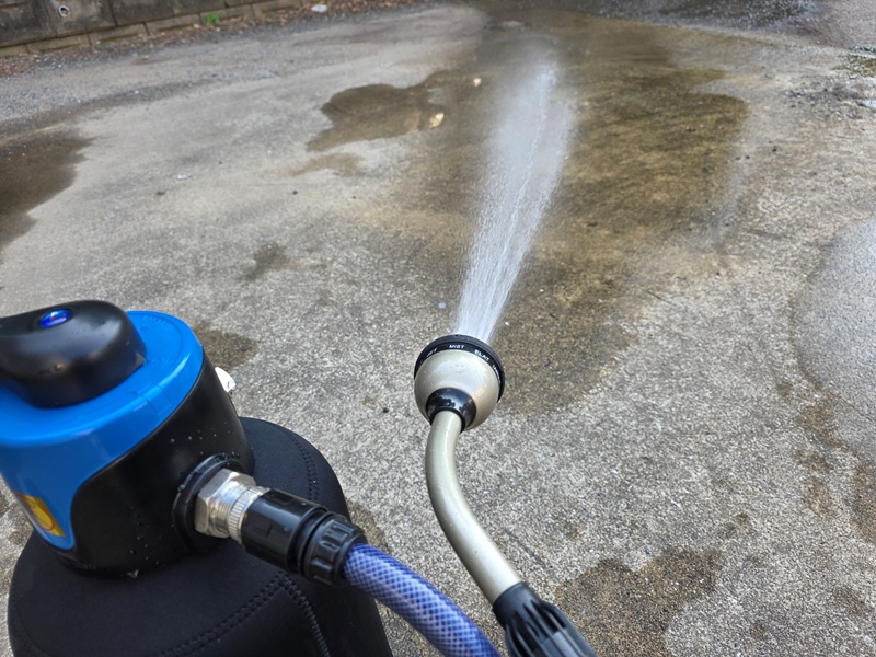 ガラコート 洗車用純水器 通水テスト