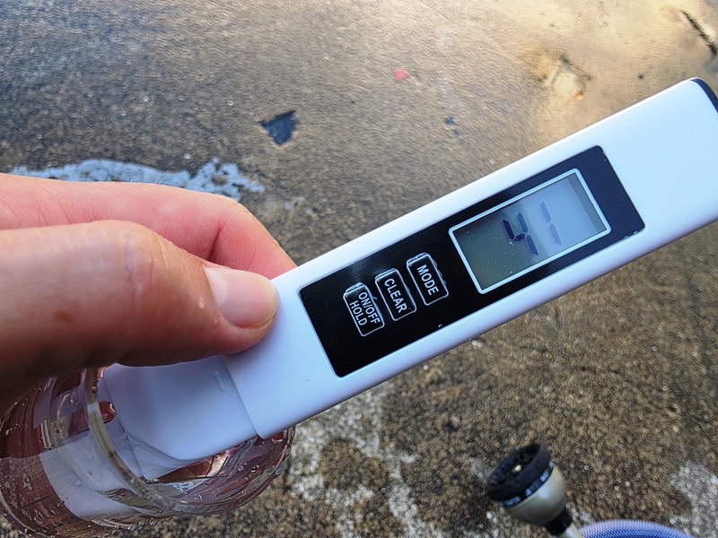 ガラコート 洗車用純水器 TDSメーター 水道水