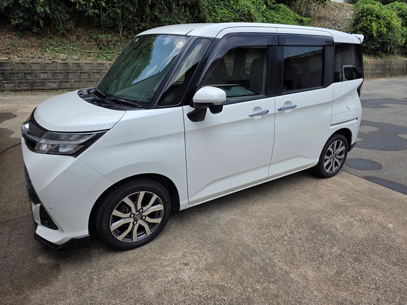 純水洗車の実験台