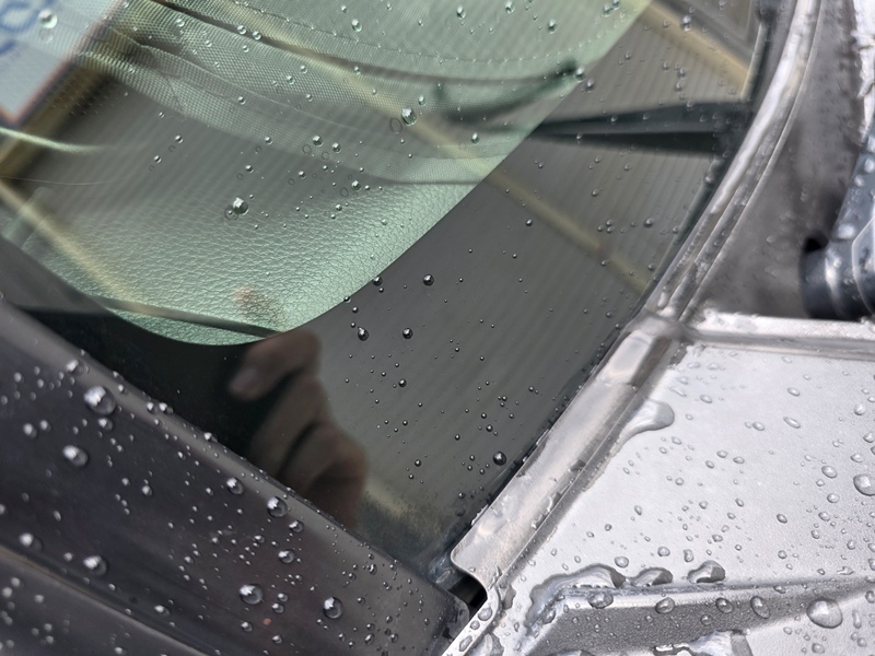 純水洗車 乾く途中