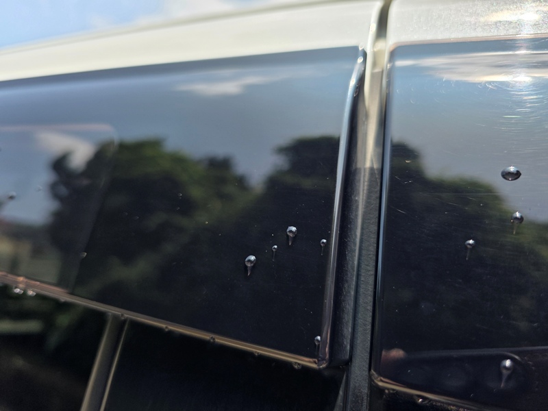 純水洗車 乾く途中