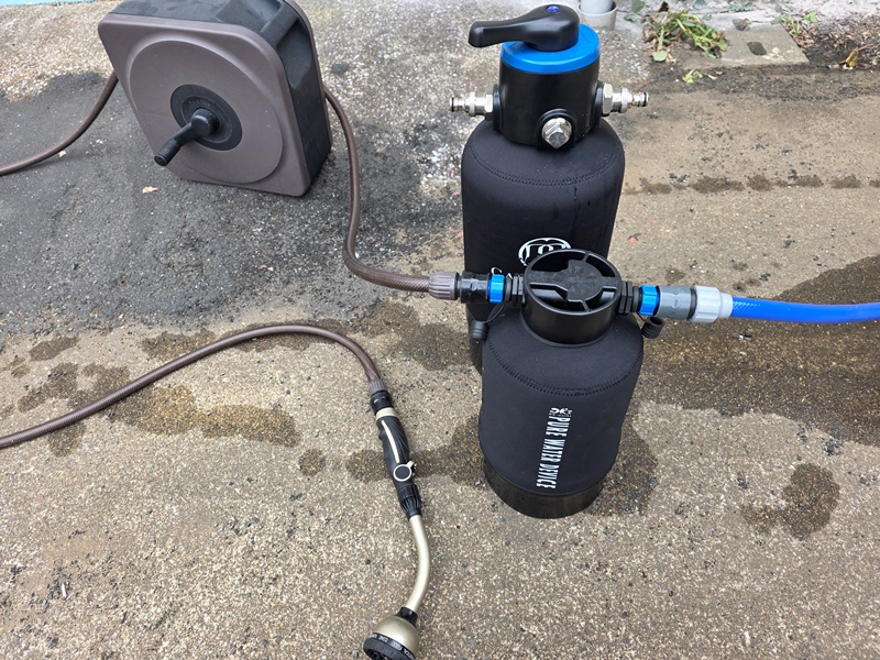 軟水器をセット