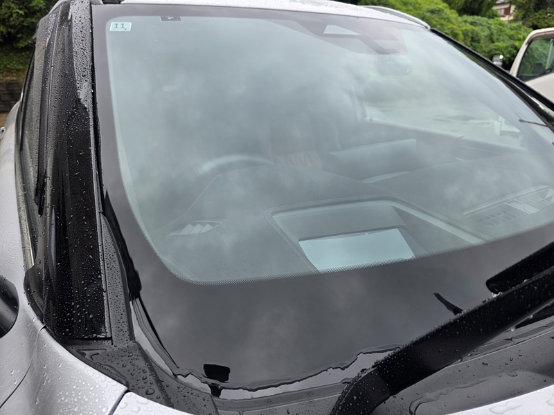 車窓ガラス　研磨完了