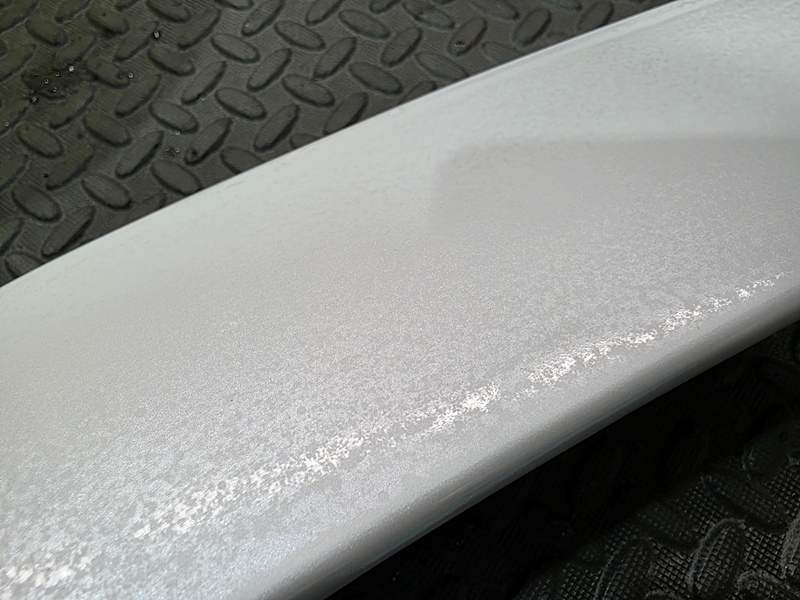 ウレタンクリア 研磨中