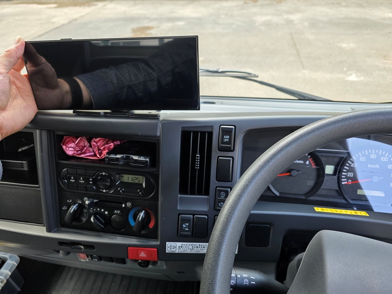 11.5インチ ディスプレイオーディオ(ドラレコ付き) 仮取り付け