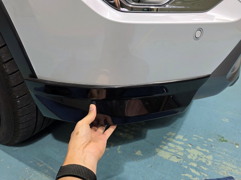 アウトランダーPHEV　フロントアンダーガーニッシュ 位置合わせ