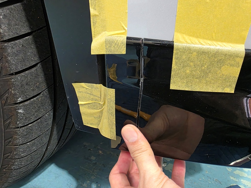 アウトランダーPHEV　フロントアンダーガーニッシュ 仮合わせ