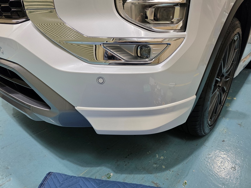 アウトランダーPHEV　フロントアンダーガーニッシュ　取り付け